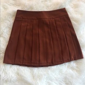 Pleated Mini Skirt